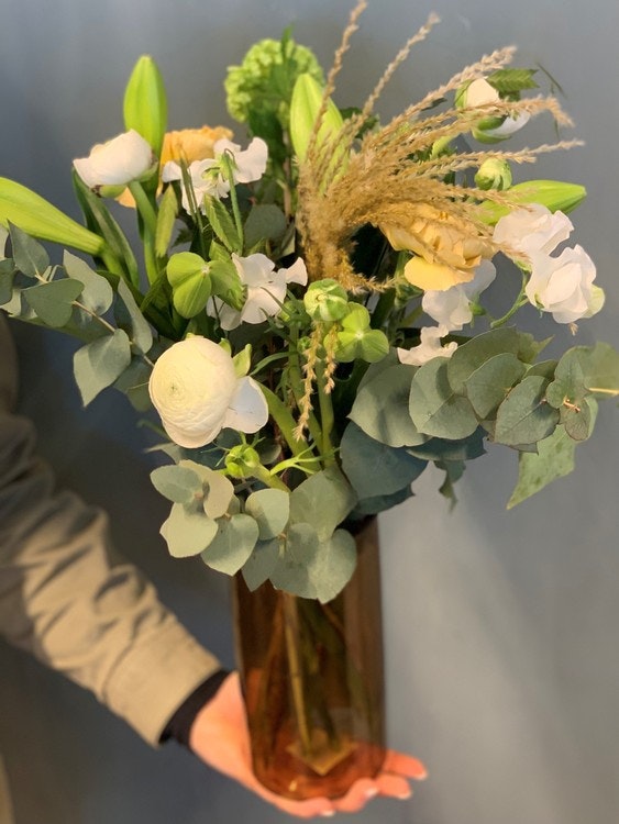 Floristens val - Bukett med passande vas