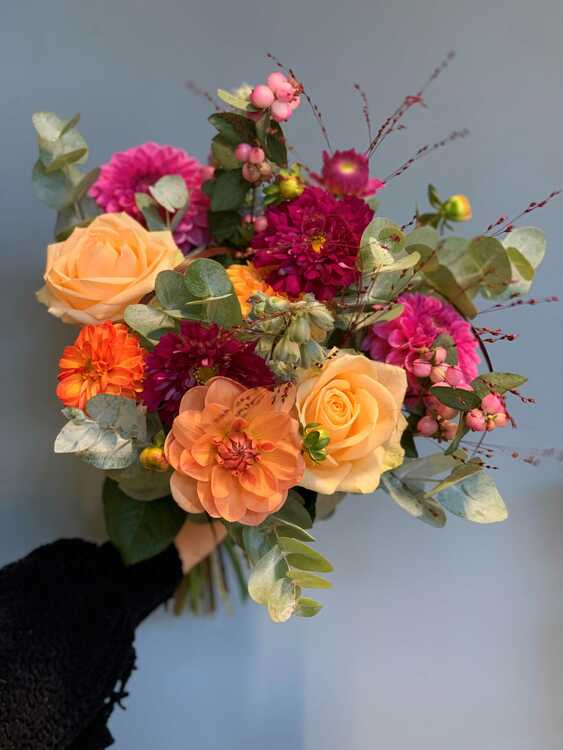 Floristens val - Rosa & Orange
