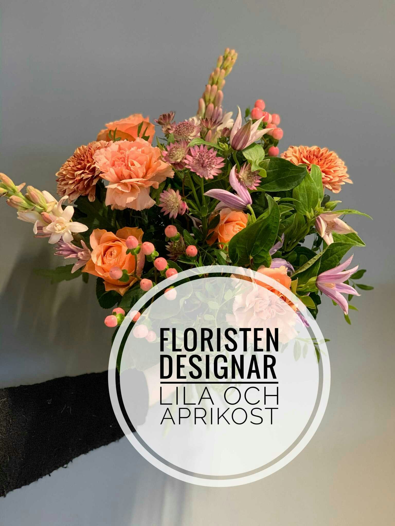 Floristens val - Lila & Aprikos