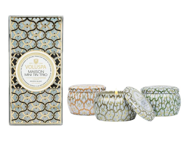 Voluspa - Maison Blanc minitin giftset