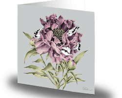 Cards by Jojo - Butterfly Peony - Litet kort