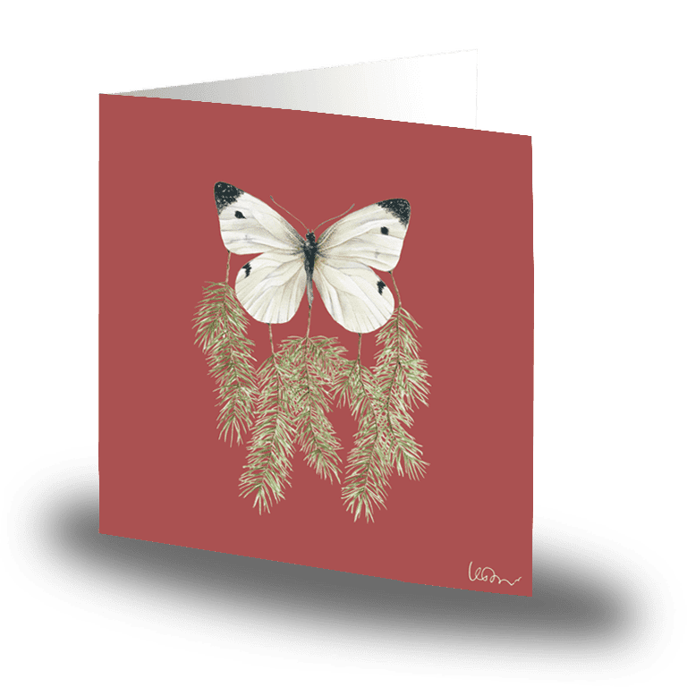 Cards by Jojo - Winter Butterfly - Litet kort