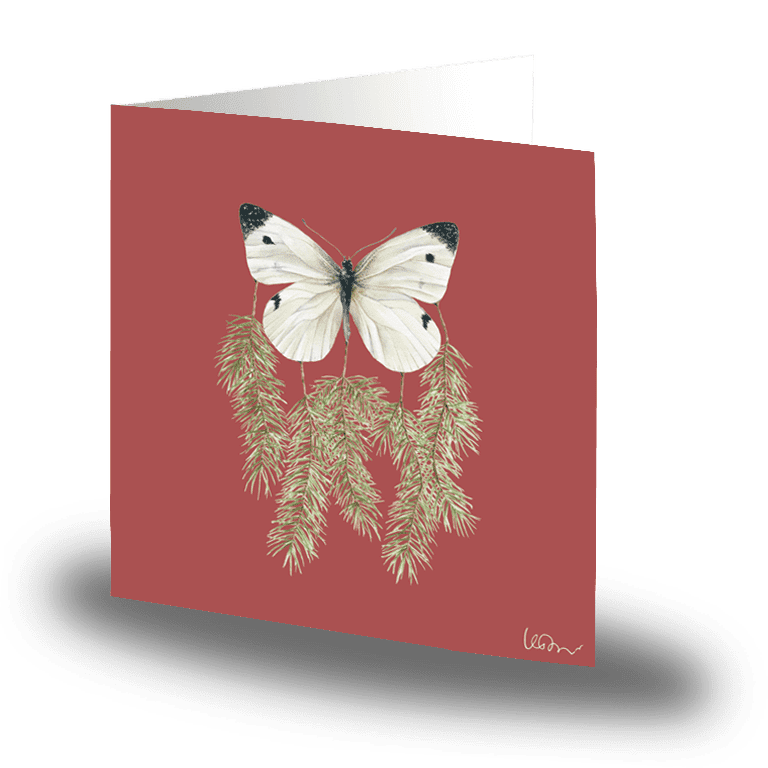 Cards by Jojo - Winter Butterfly - Litet kort