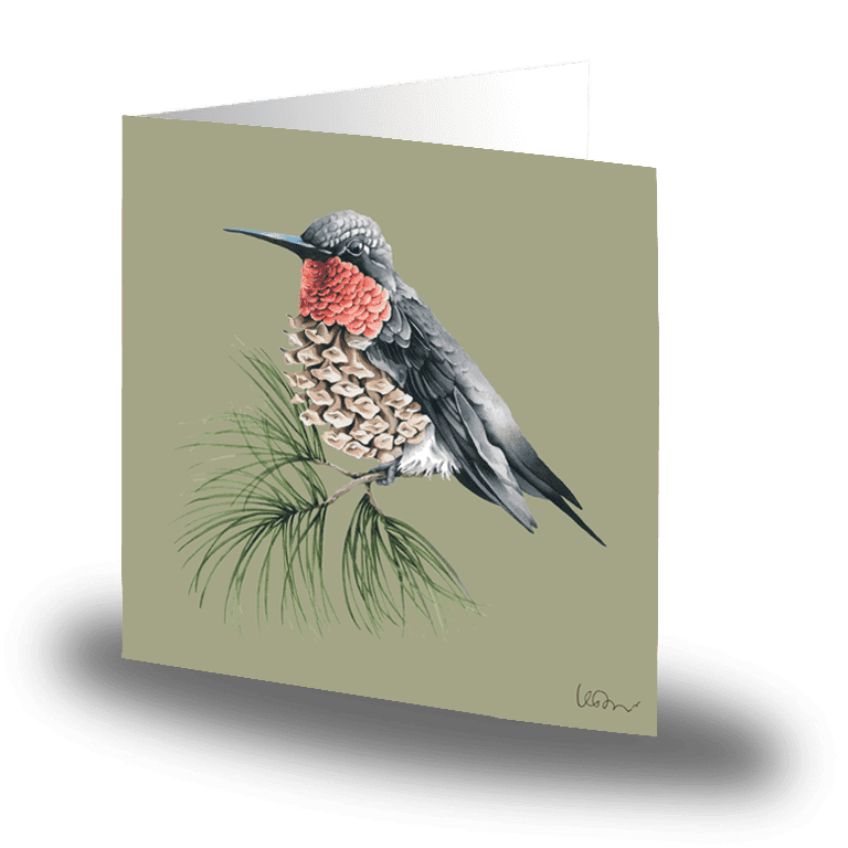 Cards by Jojo - Nordic Hummingbird - Litet kort