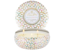 Voluspa 3-Wick Candle In Decorative Tin - Wildflowers