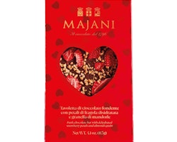 Mörk choklad med jordgubb & mandel - Majani