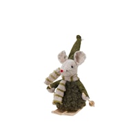 Mouse on skis