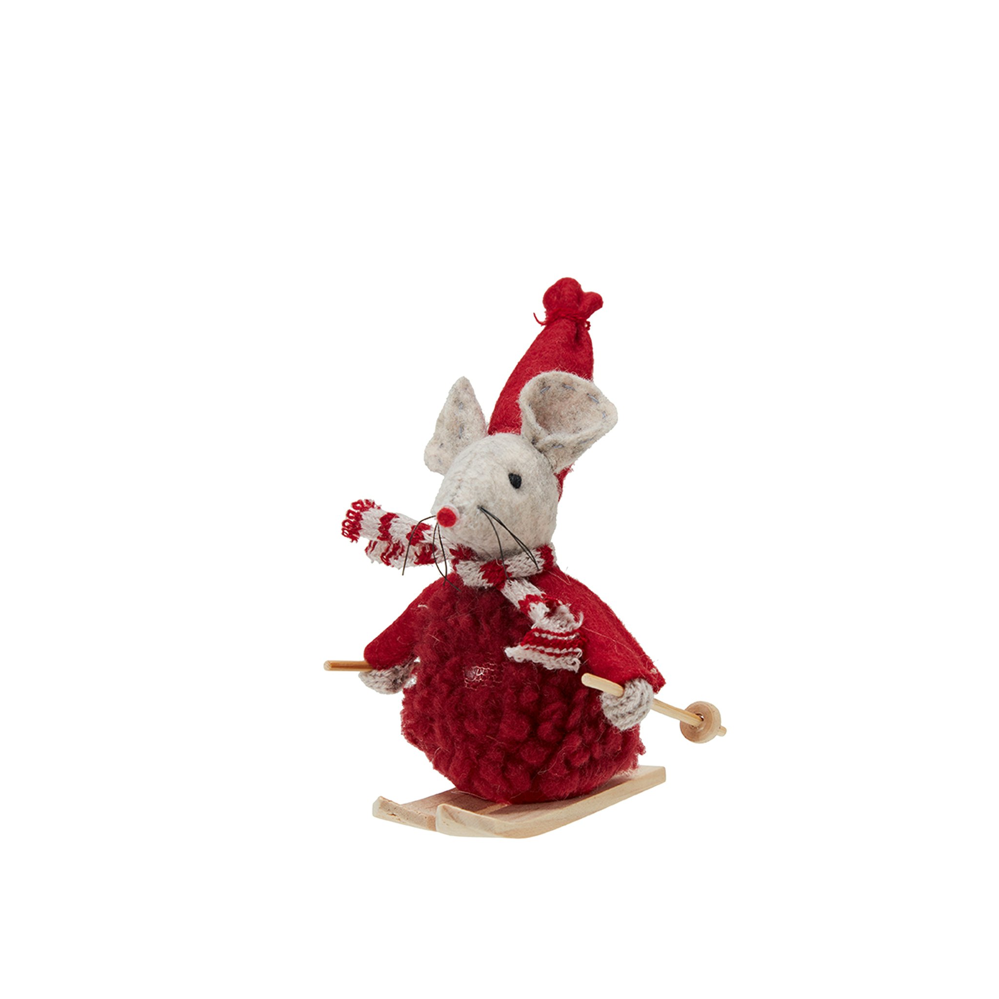 Mouse on skis