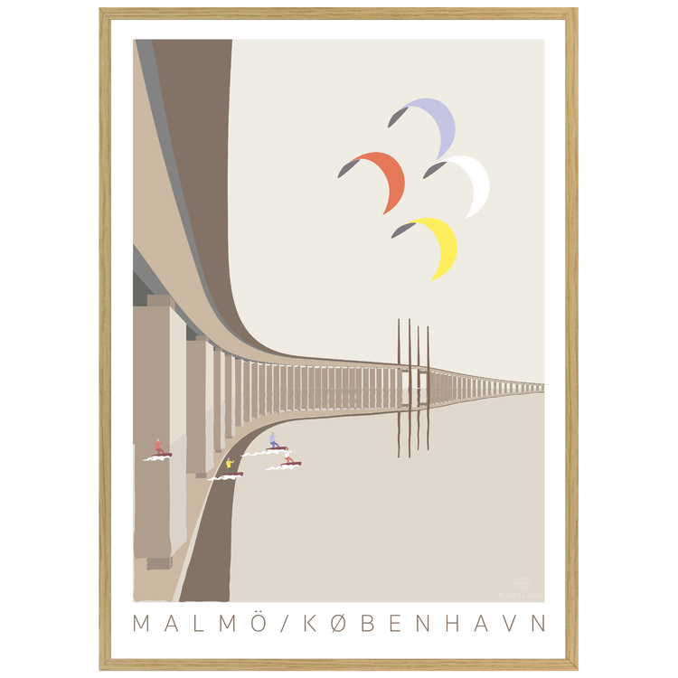 Poster Öresundsbron med ekram