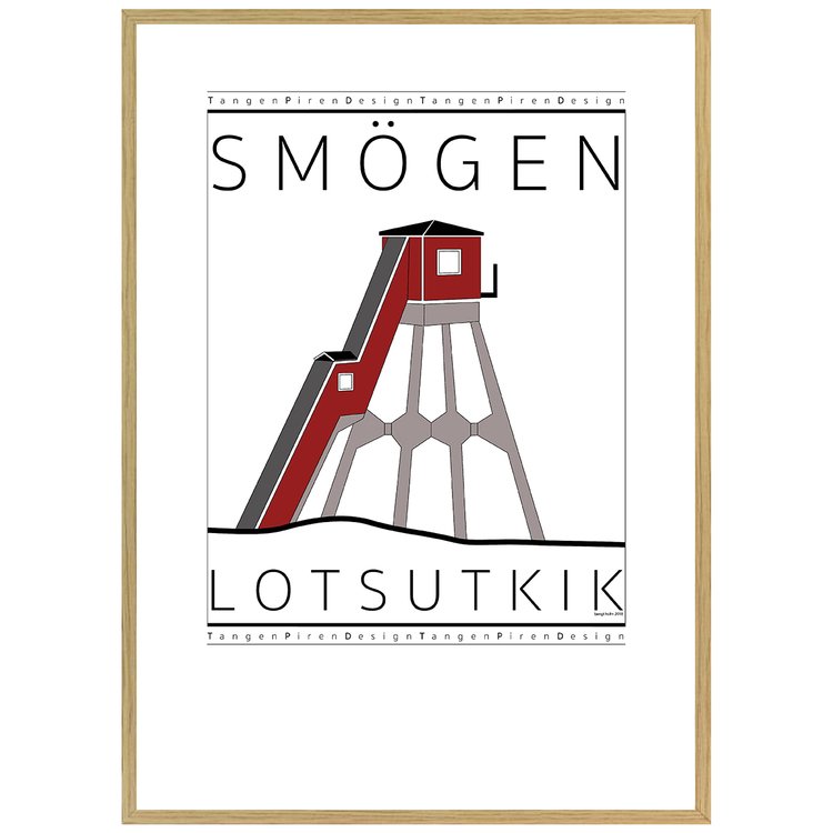 Poster Smögens Lotsutkik med ekram