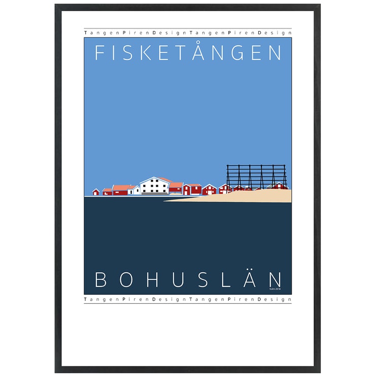 Poster Fisketången med svart