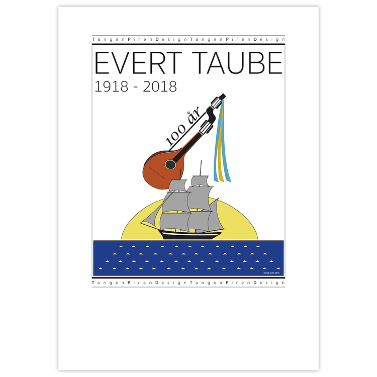 Poster Evert Taube Jubileum