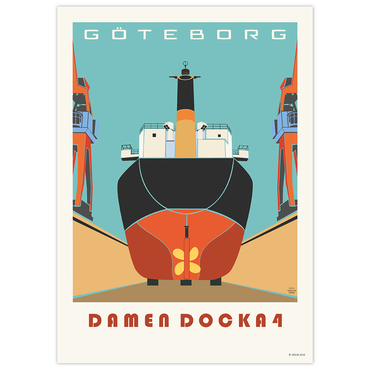 Poster Göteborg Docka 4 utan ram