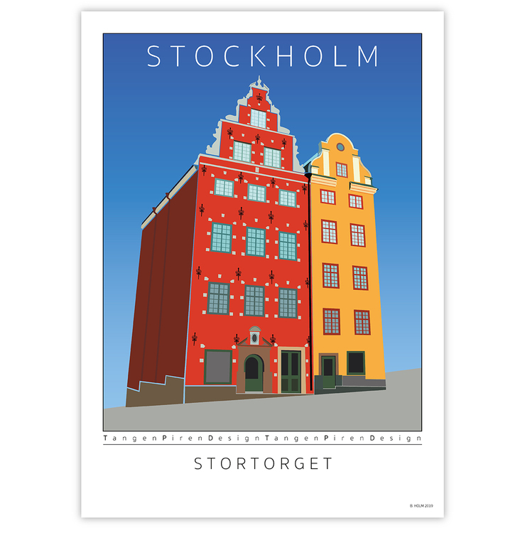 Poster Stockholm Stortorget utan ram