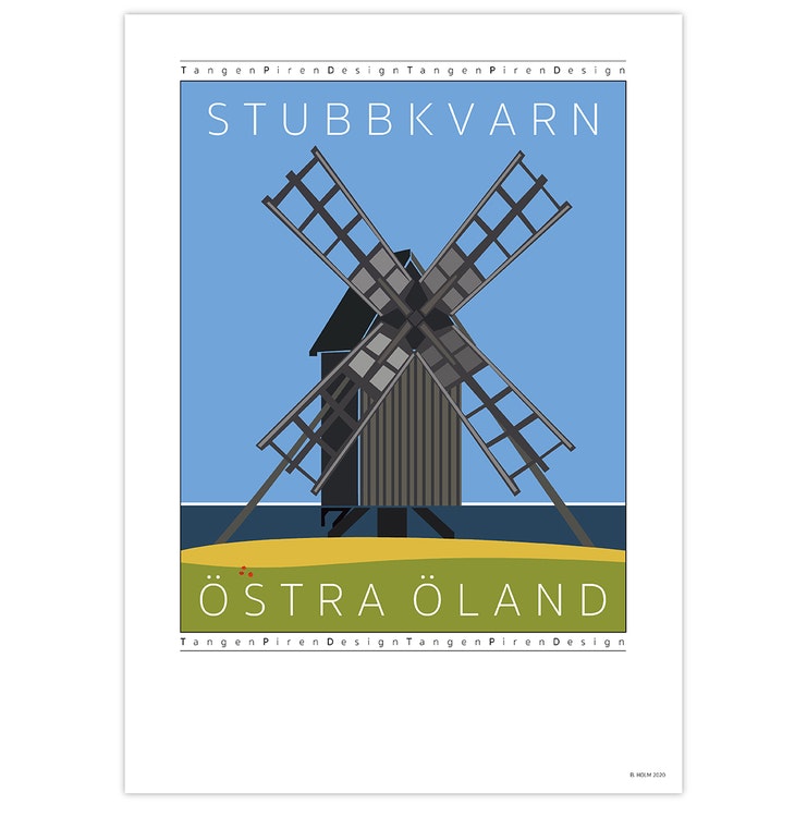 Poster Stubbkvarn Öland utana ram