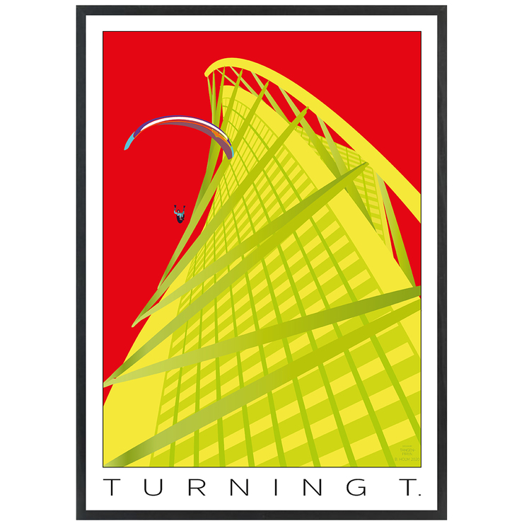 Poster Turning Torso med svart ram