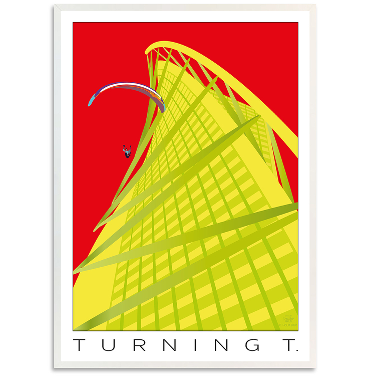 Poster Turning Torso med vit ram