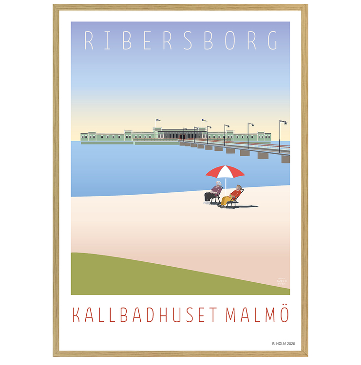 Poster Ribersborg med ekram