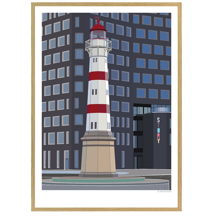 Poster Fyr Malmö med ekram