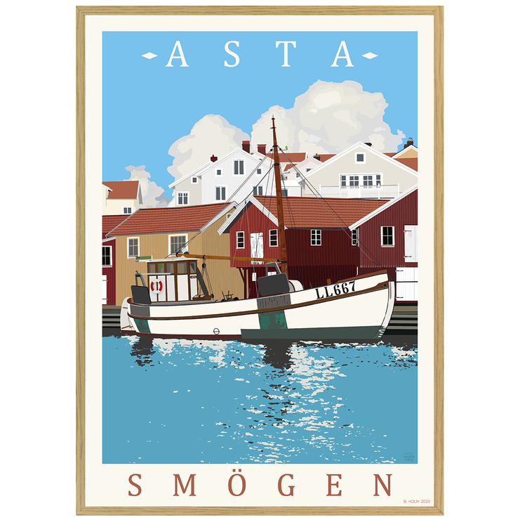 Poster Asta Smögen med ekram