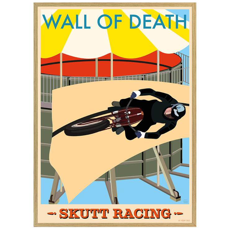 Poster Skutt Racing med ekram