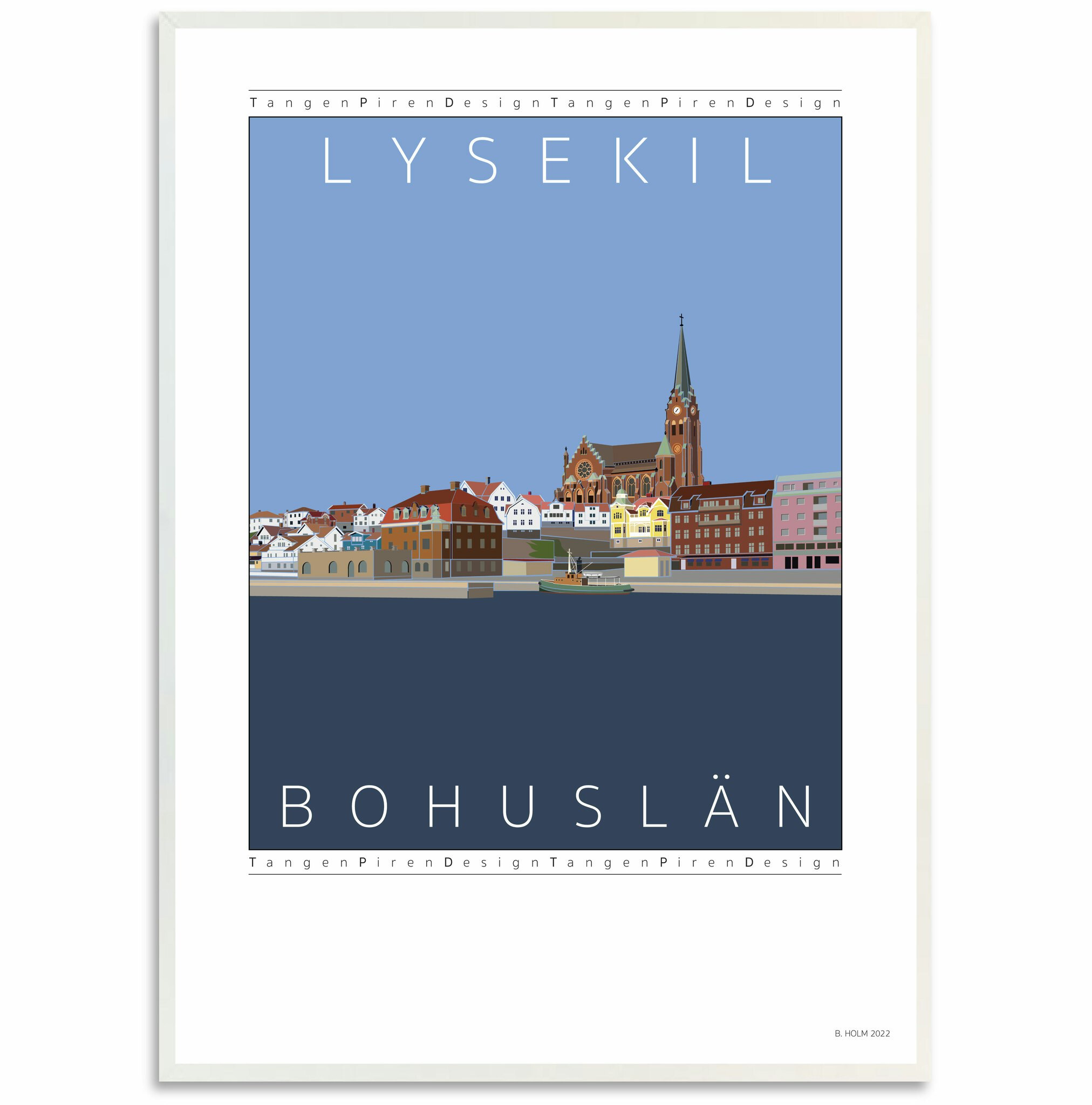 Poster Lysekil Harbor view