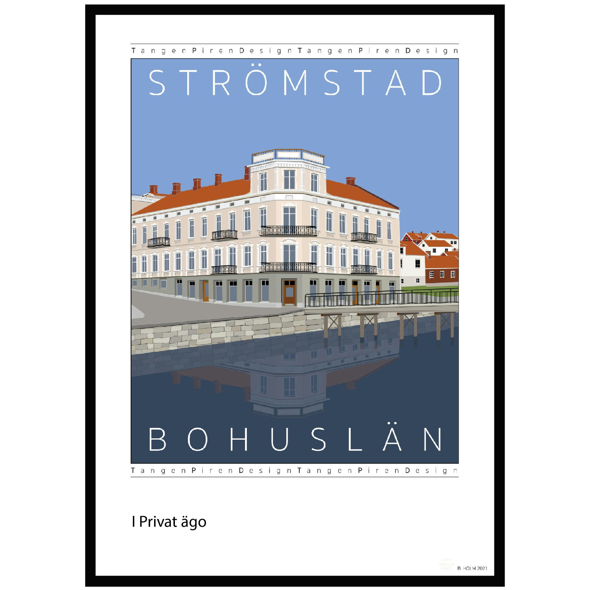 Strömstad Poster 50x70 cm - Flaggskeppet