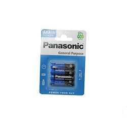 Batterier Panasonic, AAA 4-Pack