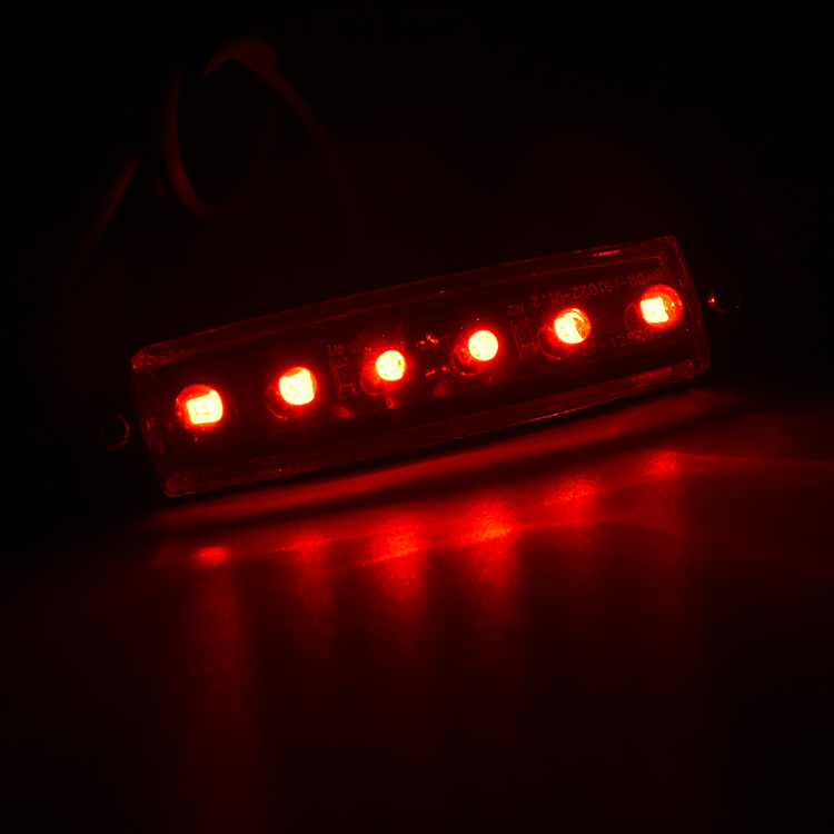 Positionsljus 6-LED Röd