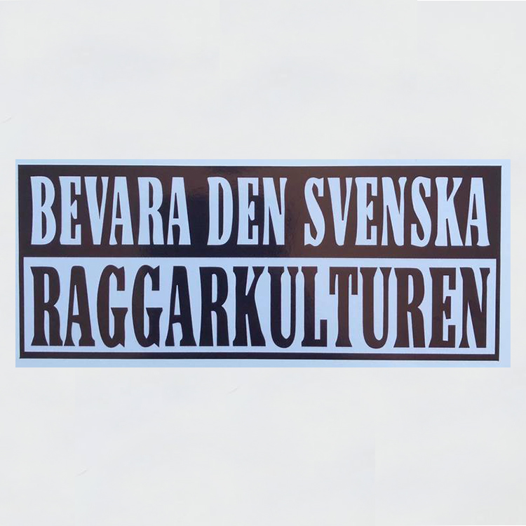 Bevara den svenska raggarkulturen dekaler och klistermärken