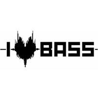 Dekal I love Bass