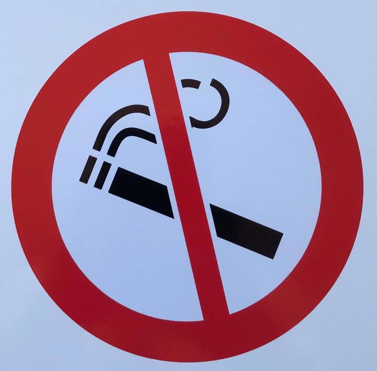Rökningsförbud dekaler och klistermärken
