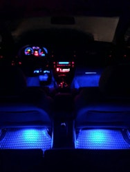Fotbelysning RGB LED-lister med cigaretteuttag
