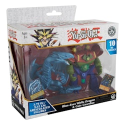Yu-Gi-Oh! Action Figure 2-Pack Blue-Eyes White Dragon & Gate Guardian 10 cm (skadet emballasje)