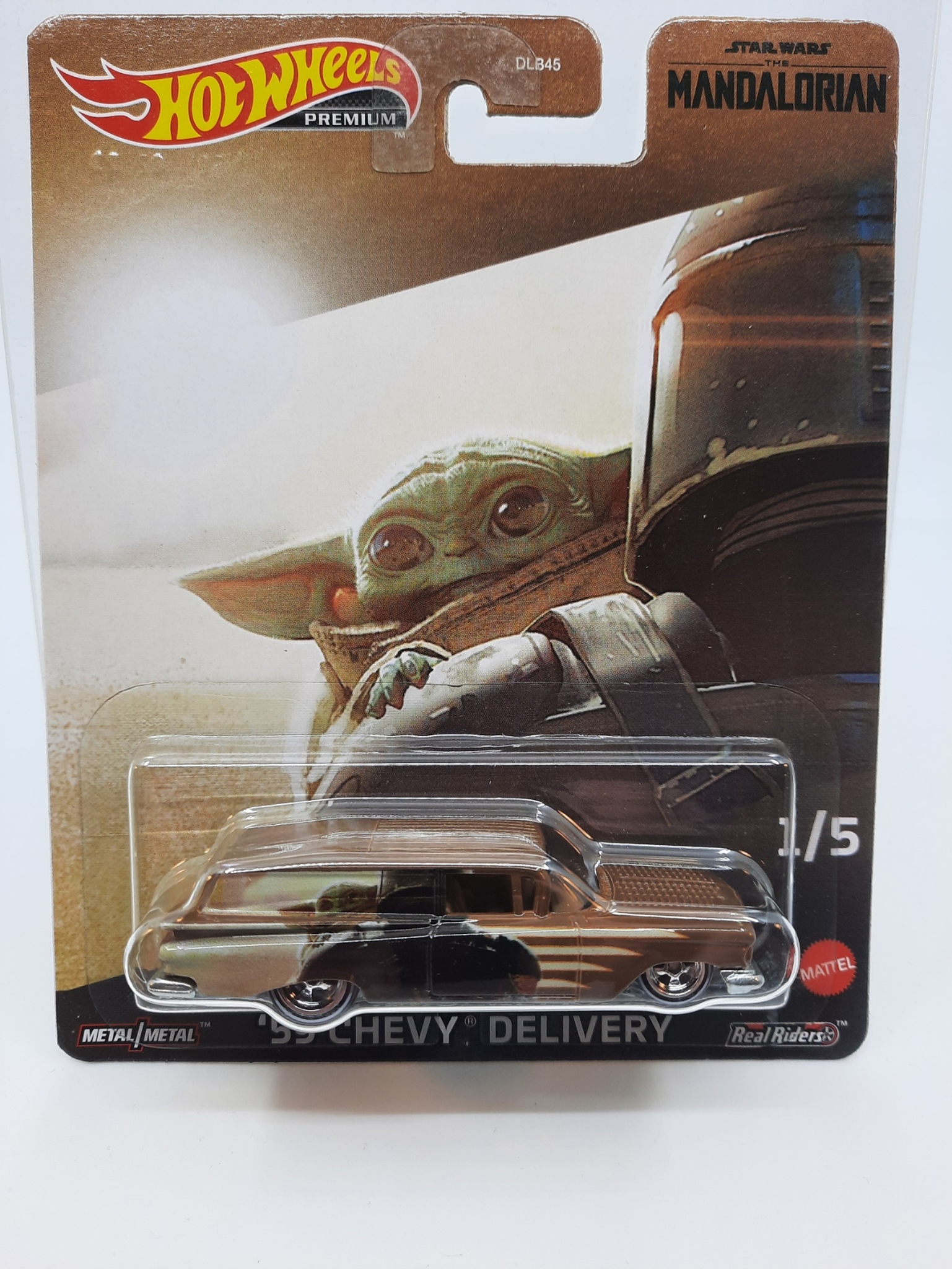Hot Wheels premium Star Wars #1/5 Chevy Delivery 1959 Skadet emballasje