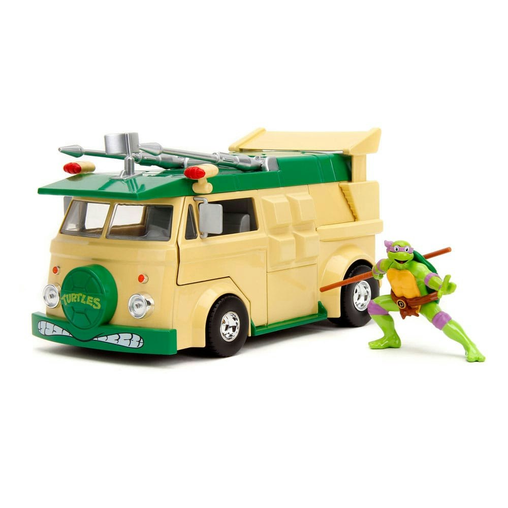 Jada : Teenage Mutant Ninja Turtles Diecast Model 1/24 Donatello & Party Wagon