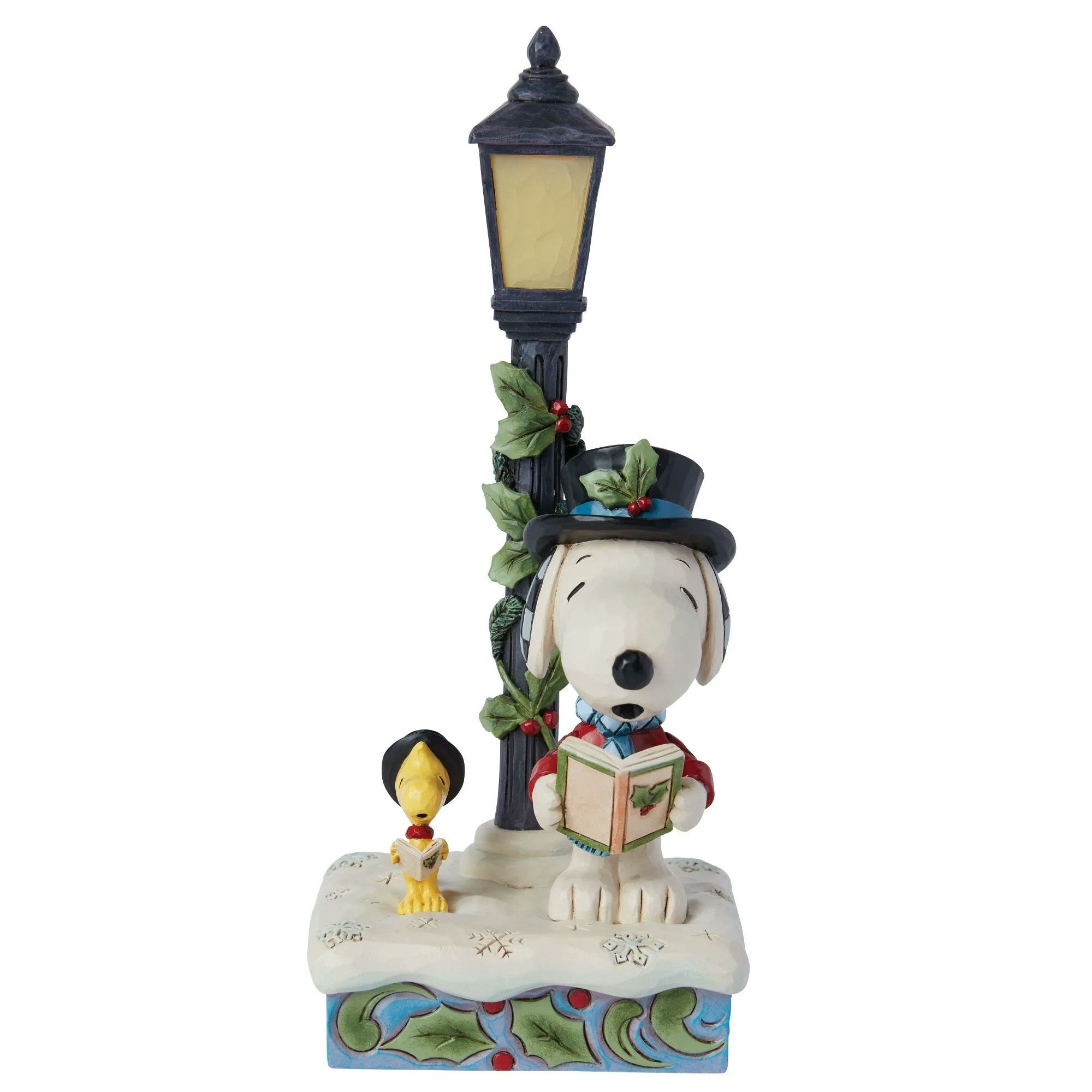 Snoopy & Woodstock Carolling m/lys