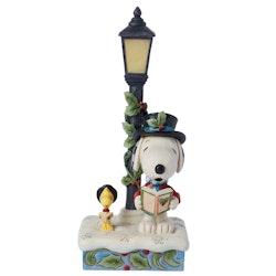 Snoopy & Woodstock Carolling m/lys