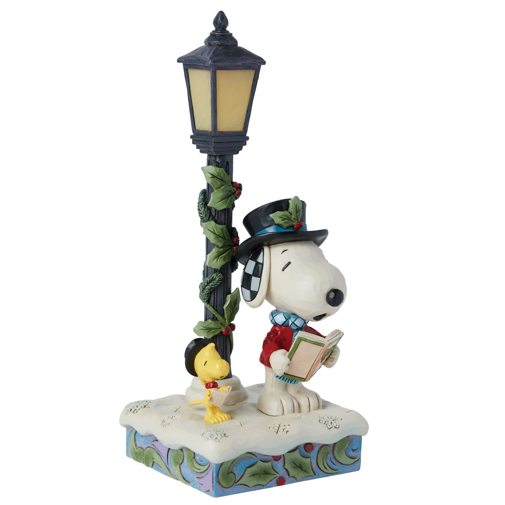 Snoopy & Woodstock Carolling m/lys