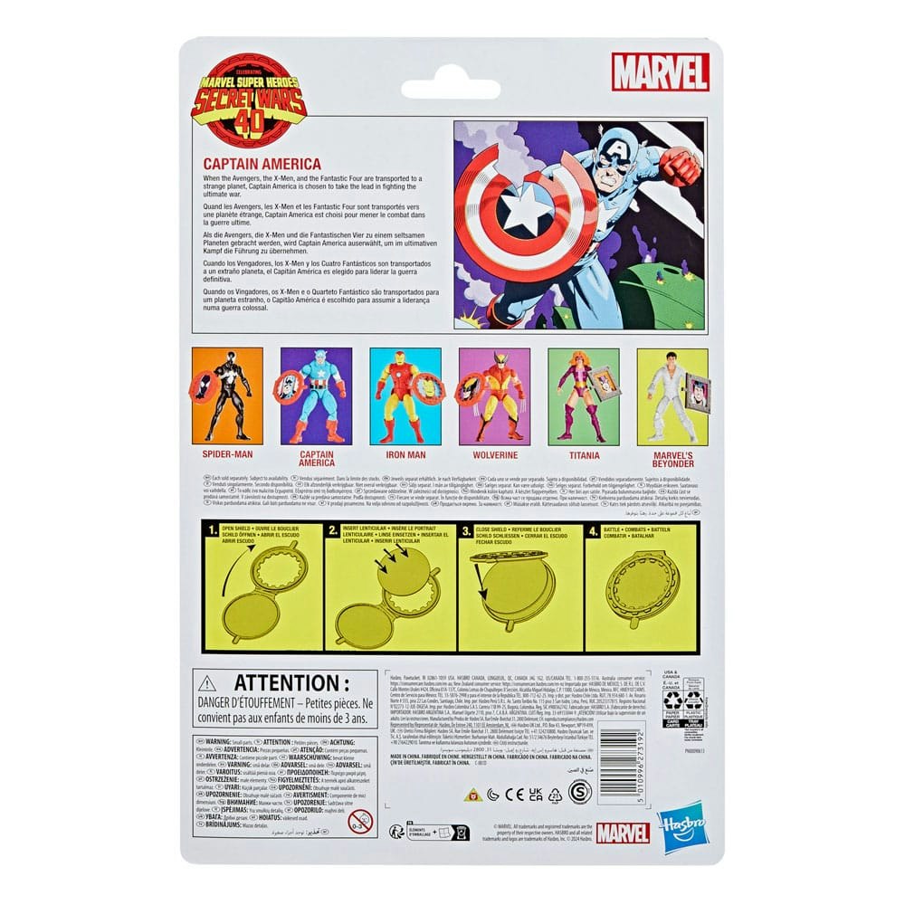 Secret Wars Marvel Legends Retro Action Figure Captain America 15 cm (Totalpris 379,-)