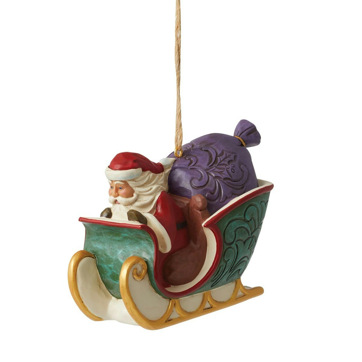 Heartwood Creek: Twas the night Santa in Sleigh (Hanging Ornament)