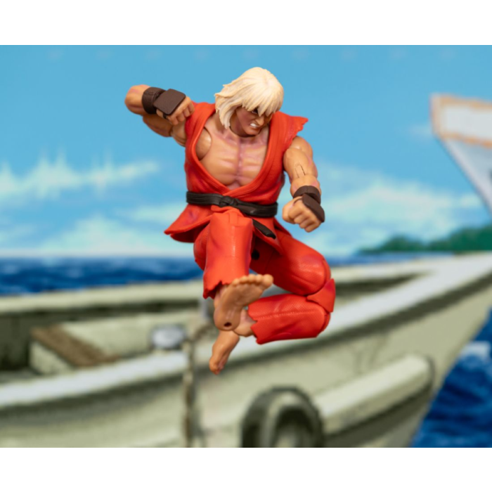 Ultra Street Fighter II: The Final Challengers Action Figure 1/12 Violent Ken Next Level SDCC 2024 Exclusive 15 cm