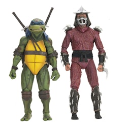 TMNT (1990 Movie) Action Figure Roof Top Battle Shredder vs Leo 18 cm (Totalpris 995-)