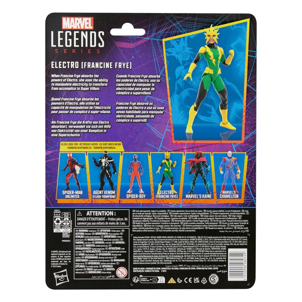 Spider-Man Marvel Legends Retro Action Figure Electro (Francine Frye)