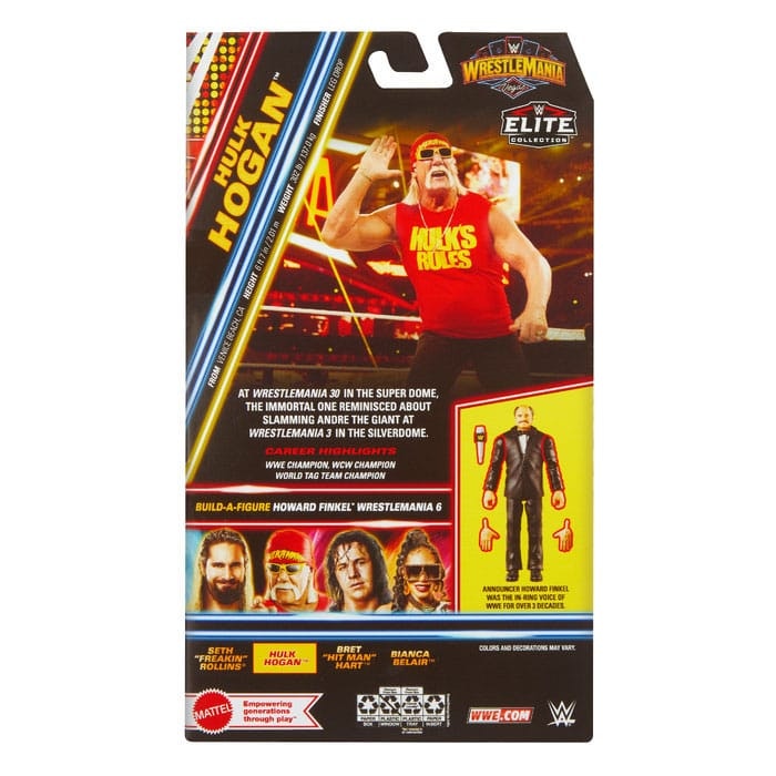 WWE WrestleMania Elite Collection Action Figure Hulk Hogan 15 cm