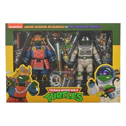 TMNT (Cartoon) Action Figure 2 Pack Space Adventure & Samurai Turtles 18 cm