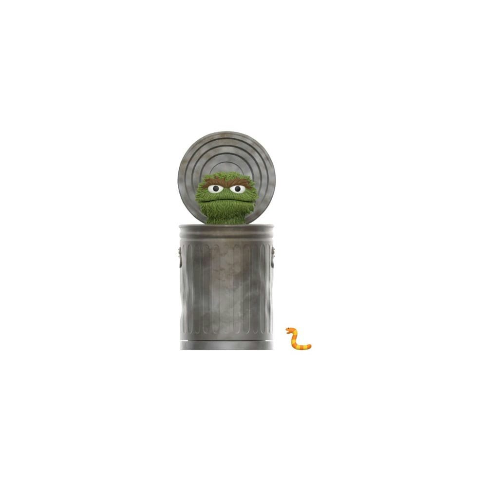 Sesame Street ReAction Action Figure Oscar the Grouch 10 cm