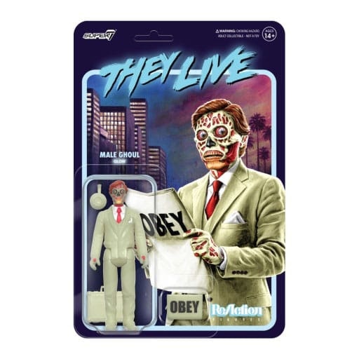 They Live ReAction Action Figure Male Ghoul (Glow) 10 cm