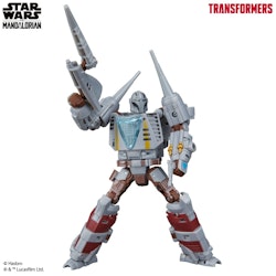 Star Wars x Transformers Actionfigur The Mandalorian / N-1 Starfighter 19 cm