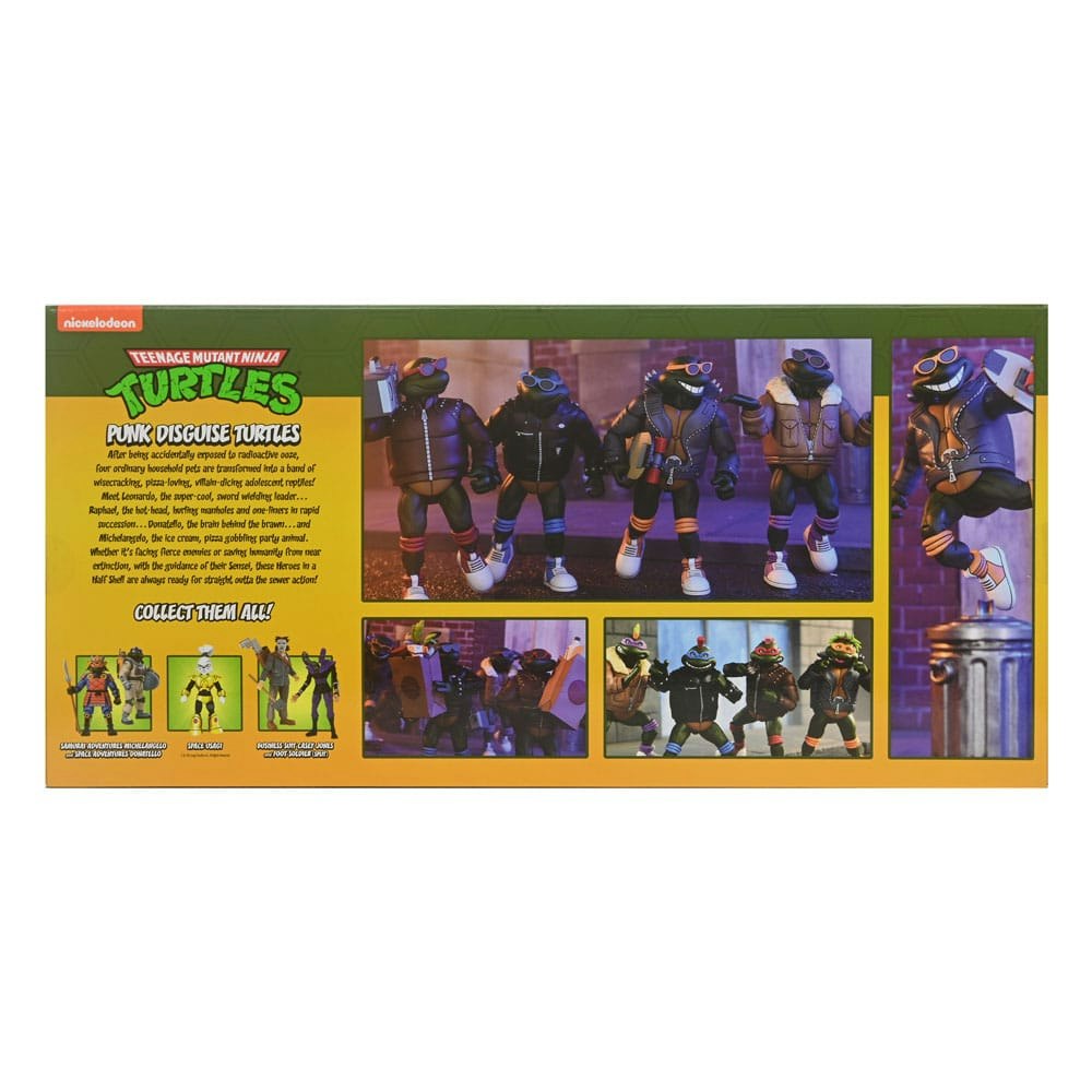 TMNT (Cartoon) Action Figures 4-Pack Punk Turtles 18 cm